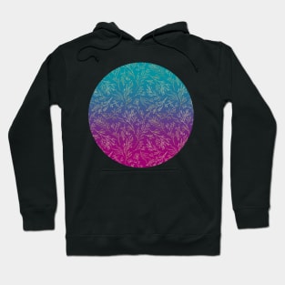 Floral Bold Sky Gradient Hoodie